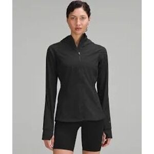 Lululemon Down For It All Hoodie Women 8 Black EUC Insulated Running Jacket